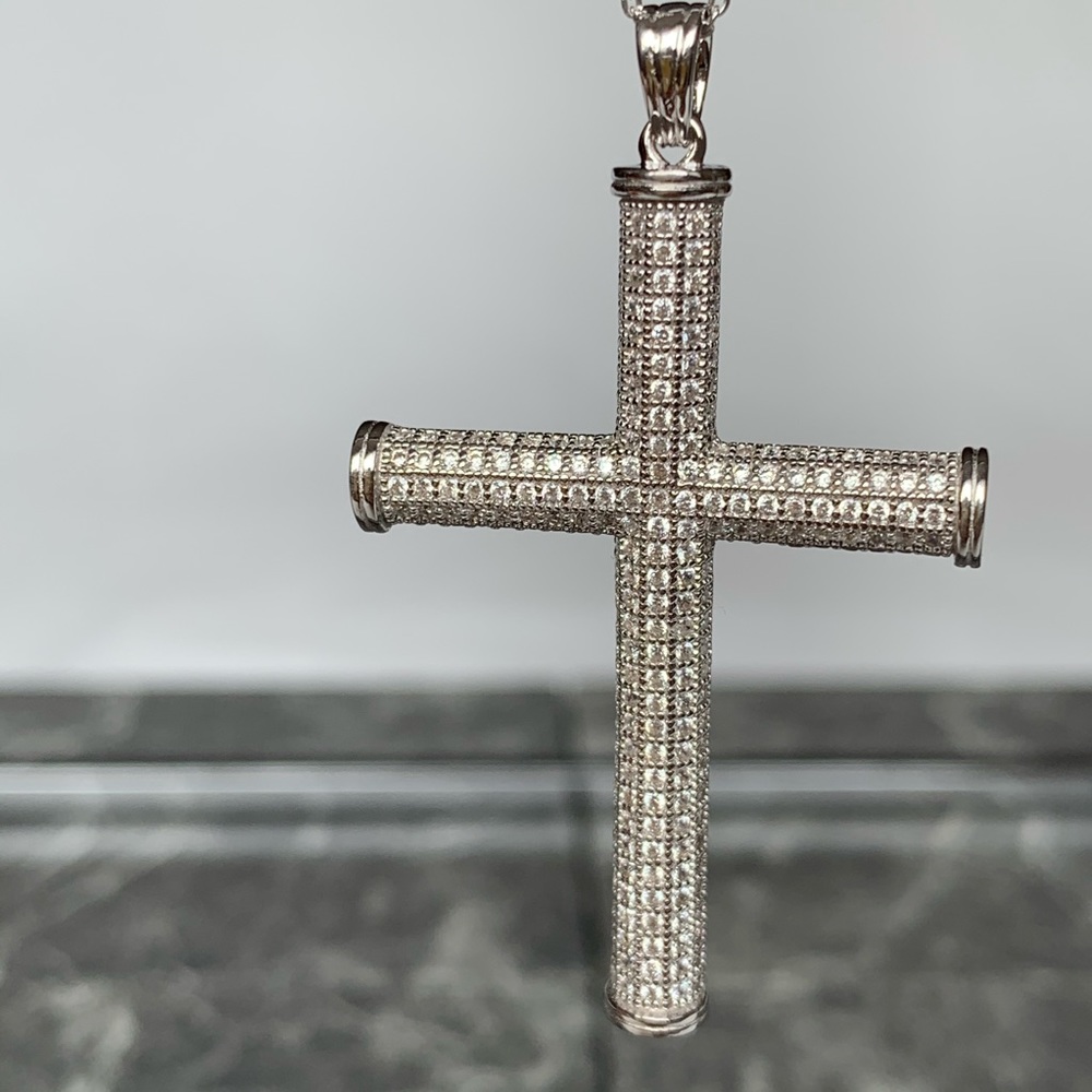 Diamond Pendant Cross Necklaces by Goldberg